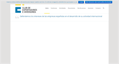 Desktop Screenshot of clubexportadores.org